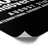 Unterstützung Unterbrechen der Überdosierung Inter Poster (Ecke)