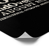 Unterstützung Unterbrechen der Überdosierung Inter Poster (Ecke)