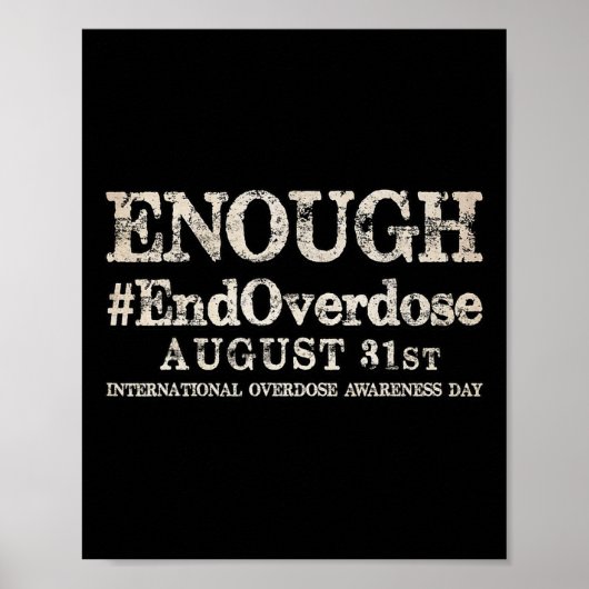 Unterstützung Unterbrechen der Überdosierung Inter Poster (Vorne)