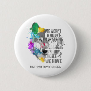 Unterstützung von Asthma Awareness Ribbon Button