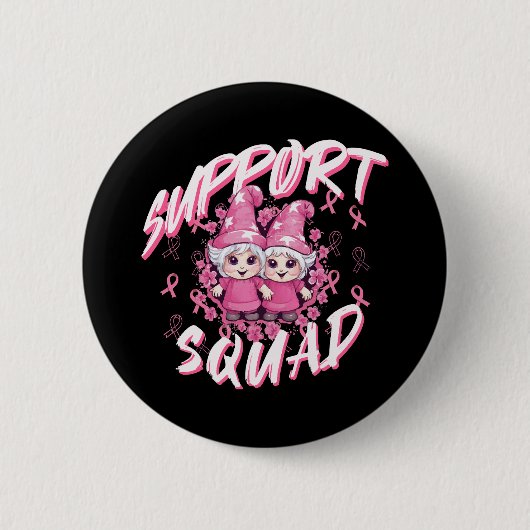 Unterstützung von Auszeichnungen von Brustkrebs-Kä Button (Vorderseite)