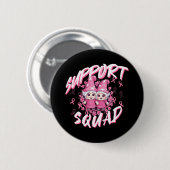 Unterstützung von Auszeichnungen von Brustkrebs-Kä Button (Vorne & Hinten)