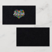 Unterstützung von Autismus Aufklärung von Advocate Visitenkarte (Vorne/Hinten)