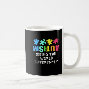 Unterstützung von Autismus, die Welt anders sehen Kaffeetasse