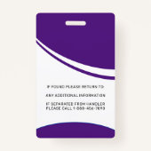 Unterstützung von Autismus-Fotos für personalisier Ausweis (Rückseite)