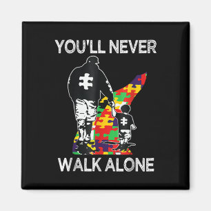 Unterstützung von Autismus-Vätern allein Puzzle Yo Magnet
