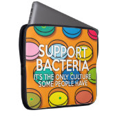 UNTERSTÜTZUNG VON BAKTERIEN Science Joke Laptopschutzhülle (Vorne Rechts)