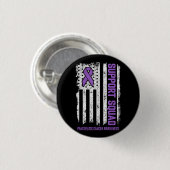 Unterstützung von Bauchspeicheldrüsenkrebs Button (Vorne & Hinten)
