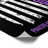 Unterstützung von Bauchspeicheldrüsenkrebs Poster (Ecke)