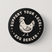 Unterstützung von Bauern von Geflügel kaufen lokal Button (Vorderseite)