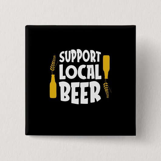 Unterstützung von Bier vor Ort Button (Vorderseite)