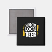 Unterstützung von Bier vor Ort Magnet (Vorderseite/Rückseite)