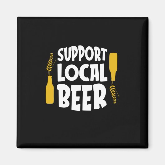 Unterstützung von Bier vor Ort Magnet (Vorne)
