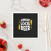 Unterstützung von Bier vor Ort Serviette (Beispiel)
