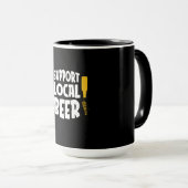 Unterstützung von Bier vor Ort Tasse (VorderseiteRechts)