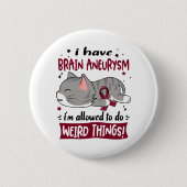 Unterstützung von Brain Aneurysm-Awareness Ribbon Button (Vorderseite)