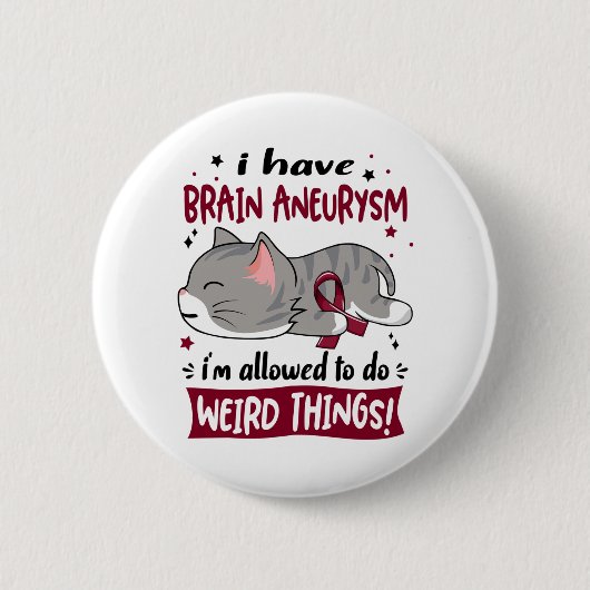 Unterstützung von Brain Aneurysm-Awareness Ribbon Button (Vorderseite)