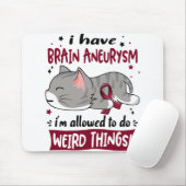 Unterstützung von Brain Aneurysm-Awareness Ribbon  Mousepad (Mit Mouse)