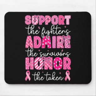 Unterstützung von Brustkrebs Admire Ehrenkrebs A Mousepad