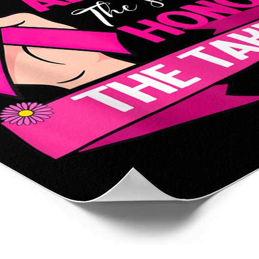 Unterstützung von Brustkrebs Admire Ehrenkrebs A Poster (Ecke)