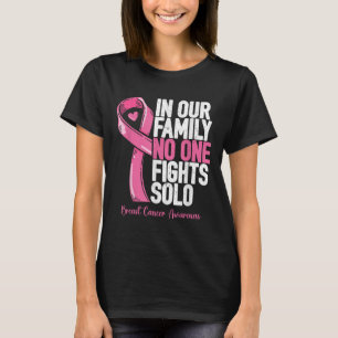 Unterstützung von Brustkrebs Familie Frauen Brustk T-Shirt