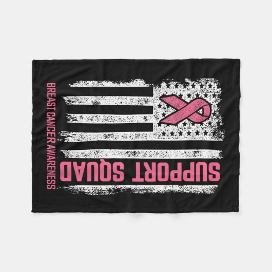 Unterstützung von Brustkrebs Fleecedecke (Vorderseite (Horizontal))