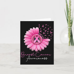 Unterstützung von Brustkrebs Floral Pink Ribbons K Karte