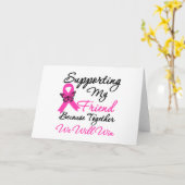 Unterstützung von Brustkrebs (Freund) Karte (Gelbe Blume)