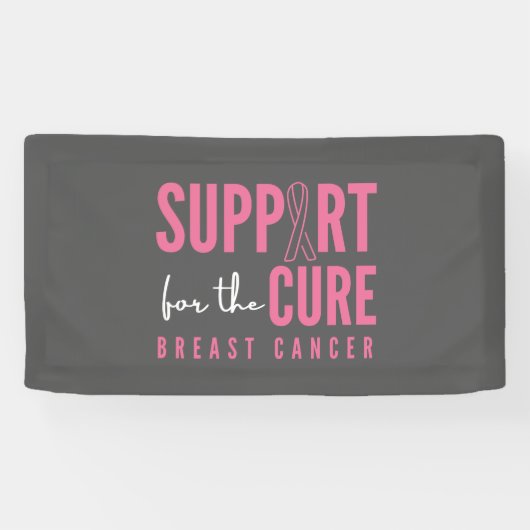 Unterstützung von Brustkrebs für das Heilbannerzei Banner (Horizontal)