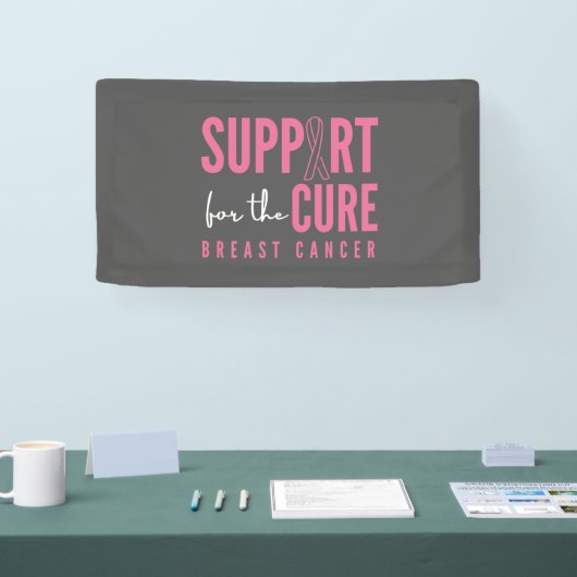 Unterstützung von Brustkrebs für das Heilbannerzei Banner (Messe)