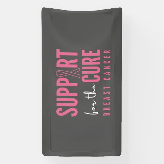 Unterstützung von Brustkrebs für das Heilbannerzei Banner (Vertikal)