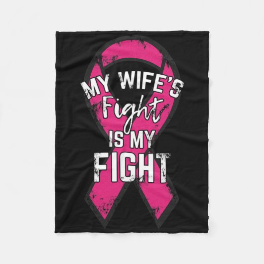 Unterstützung von Brustkrebs Geschenkgutachten Hus Fleecedecke (Vorderseite)