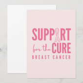 Unterstützung von Brustkrebs Heilung Ankündigung (Vorne/Hinten)