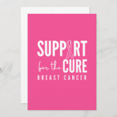 Unterstützung von Brustkrebs Heilung Ankündigung (Vorne/Hinten)