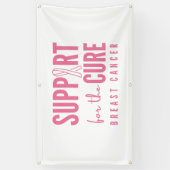 Unterstützung von Brustkrebs Heilung Banner Außenw (Vertikal)