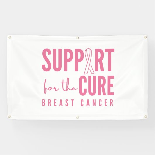 Unterstützung von Brustkrebs Heilung Banner Außenw (Horizontal)