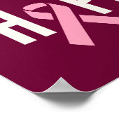 Unterstützung von Brustkrebs Hoffnung beten Poster (Ecke)