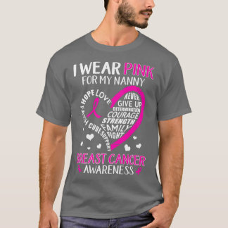 Unterstützung von Brustkrebs ich trage Rosa für me T-Shirt
