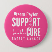 Unterstützung von Brustkrebs-individuelle Namen Ta Button (Vorderseite)