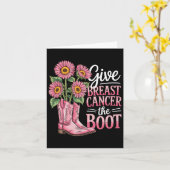 Unterstützung von Brustkrebs Karte (Gelbe Blume)