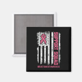 Unterstützung von Brustkrebs Magnet (Vorderseite/Rückseite)