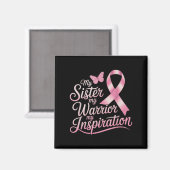 Unterstützung von Brustkrebs Magnet (Vorderseite/Rückseite)