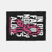 Unterstützung von Brustkrebs rosa Brustkrebs Fleecedecke (Vorderseite (Horizontal))