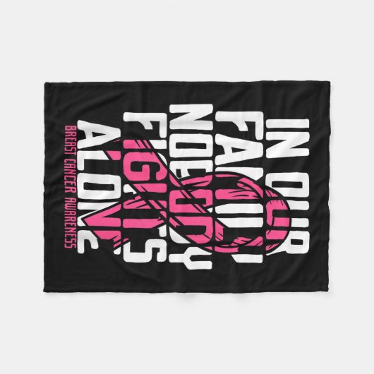 Unterstützung von Brustkrebs rosa Brustkrebs Fleecedecke (Vorderseite (Horizontal))