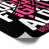 Unterstützung von Brustkrebs rosa Brustkrebs Poster (Ecke)