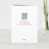 Unterstützung von Brustkrebs rosa Daisy Karte (Rückseite)