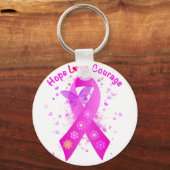 Unterstützung von Brustkrebs Schlüsselanhänger (Vorderseite)