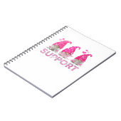 Unterstützung von Brustkrebs-Sensibilisierungszent Notizblock (Linke Seite)