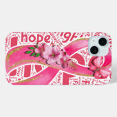 UNTERSTÜTZUNG VON BRUSTKREBS UND BEWUSSTSEIN Case-Mate iPhone HÜLLE (Rückseite (Horizontal))