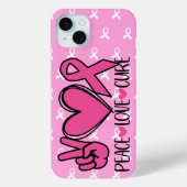 UNTERSTÜTZUNG VON BRUSTKREBS UND BEWUSSTSEIN Case-Mate iPhone HÜLLE (Rückseite)